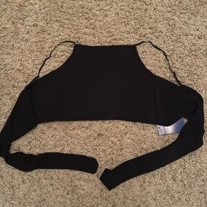 Black Sheer Brandy Mervilor Tank Top